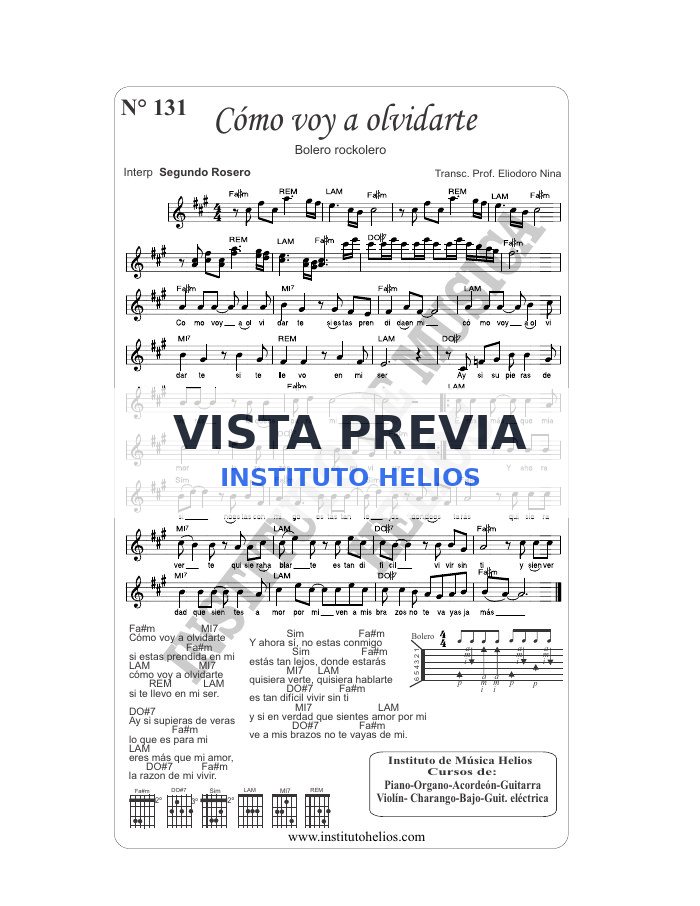 Vista previa de Como voy a olvidarte